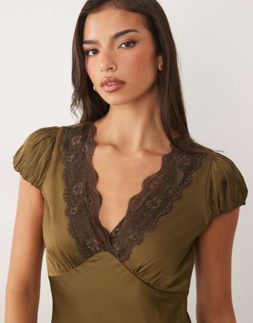 olive lace may dress Rodeo  Never Fully Dressed