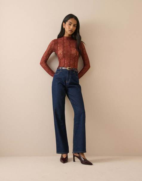 Nobody's Child Grown on neck lace top in brown - view 1
