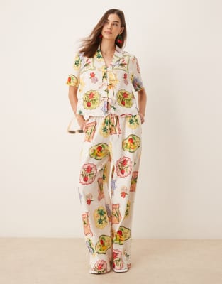 NOBODY'S CHILD HARPER TIE FRONT DETAILS SHIRT 
