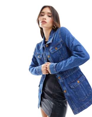 Nobody's Child - Hatton - Safari-Jeansjacke in Blau