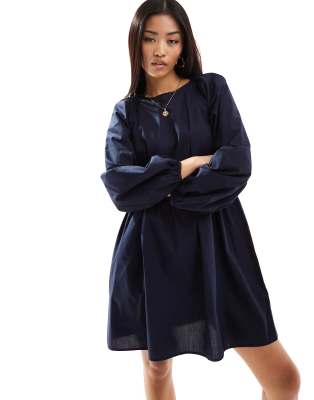 Nobody's Child Issy Mini Dress In Navy