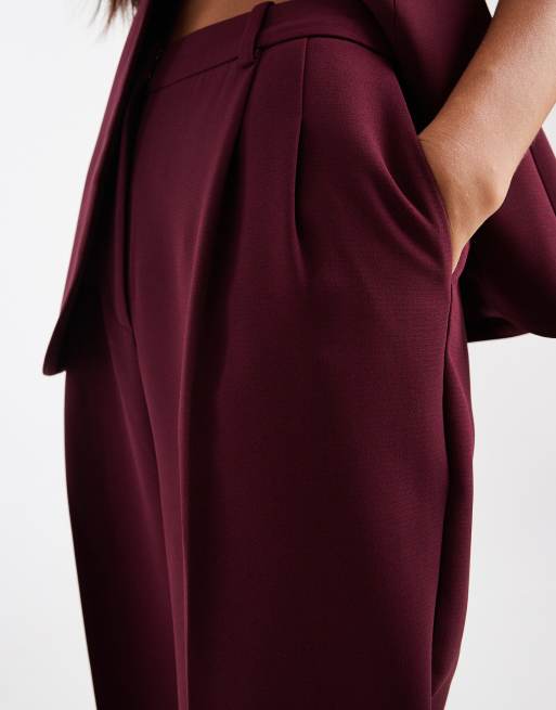 Nobody's Child - Jax - Pantalon large d'ensemble ajusté - Bordeaux, 3 de 5