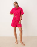 [Nobody's Child] Nobody's Child Jen shorts in pink broderie (part of a set) 14 Hot Pink