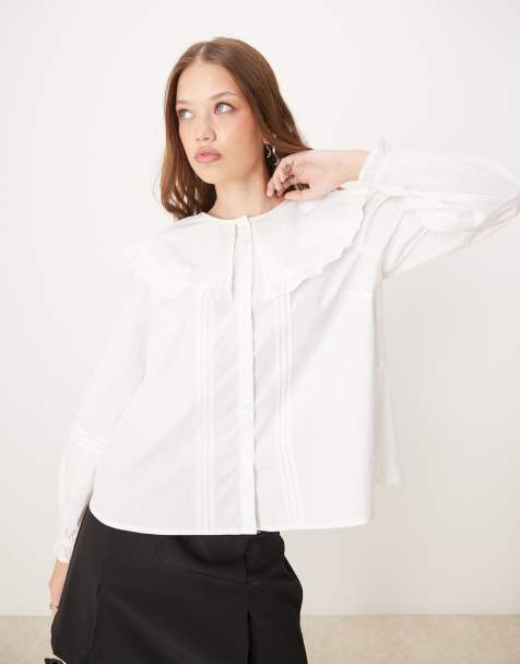 Nobody's Child - Jennifer - Blouse avec col oversize - Blanc - view 1