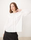 [Nobody's Child] Nobody's Child Jennifer blouse with exaggerated collar in white 14 WHITE