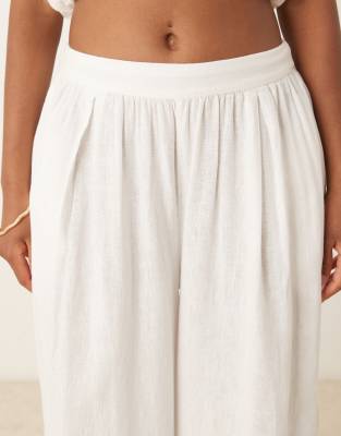 NOBODY'S CHILD JERROW LINEN LOOK WIDE LEG PANTS 