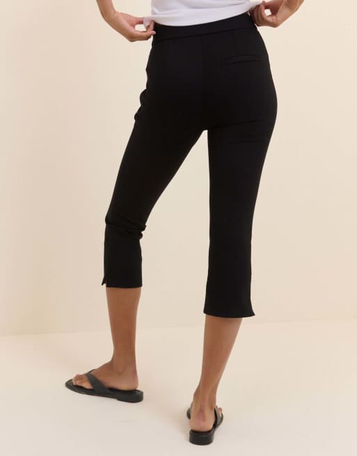 Nobody's Child Jersey ponte capris trousers in black, 2 of 7
