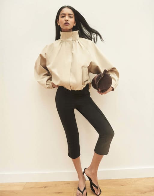 Nobody's Child Jersey ponte capris trousers in black, 6 of 7