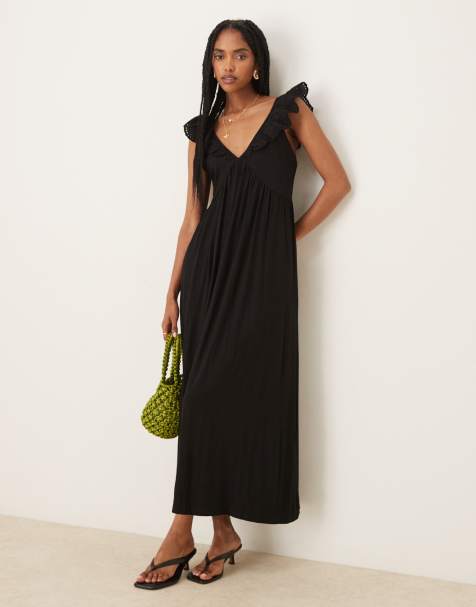 Nobody's Child Jojo maxi dress in black - view 1