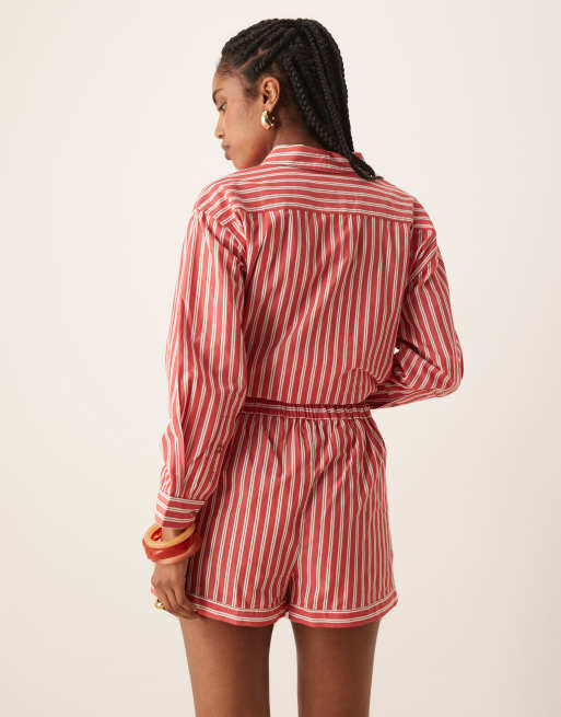 Nobody's Child Kandy shorts in red stripe - part of a set, 3 of 5