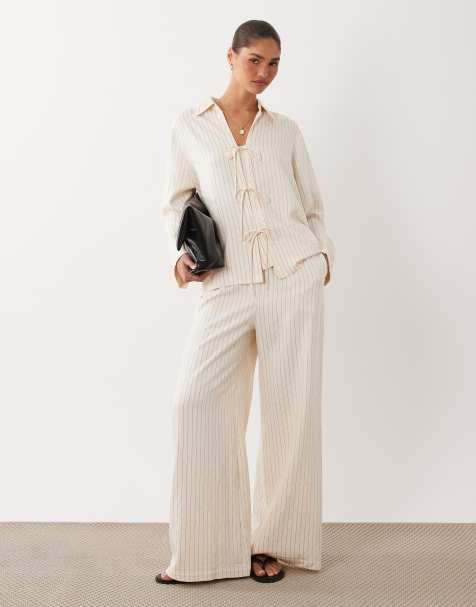 Nobody's Child - Kerry - Pantaloni color crema in coordinato - view 1