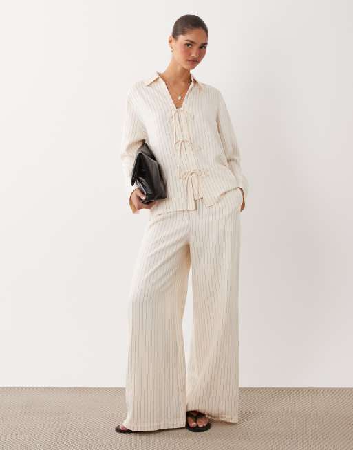 Nobody's Child - Kerry - Pantaloni color crema in coordinato