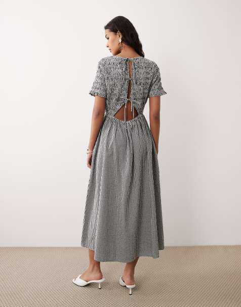Nobody's Child Leah vestito midi in cotone multicolore - view 1