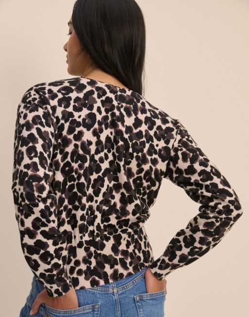 Nobody's Child Leopard print cardigan in multi, 2 of 5