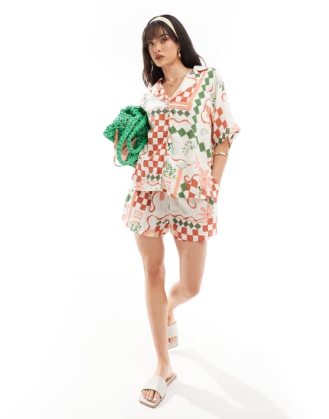 Nobody's Child Lettie co-ord in multi - view 1