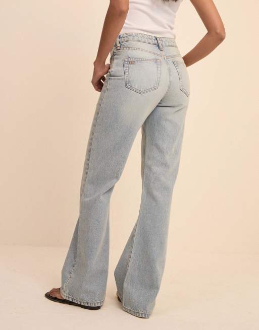 Nobody's Child Light low rise penny relaxed flare jeans in denim, 2 of 5
