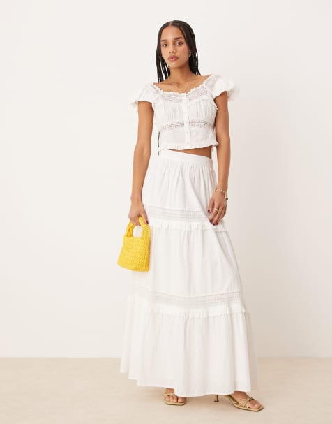 Nobody's Child Lola panelled co-ord in white - view 1