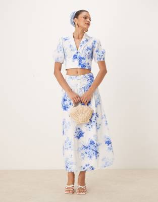 NOBODY'S CHILD MADALENA CROP BLOUSE 