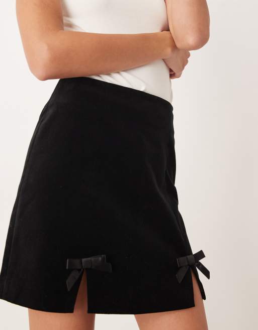 Nobody's Child - Madison - Mini rok met strikjes in zwart, 4 van 5