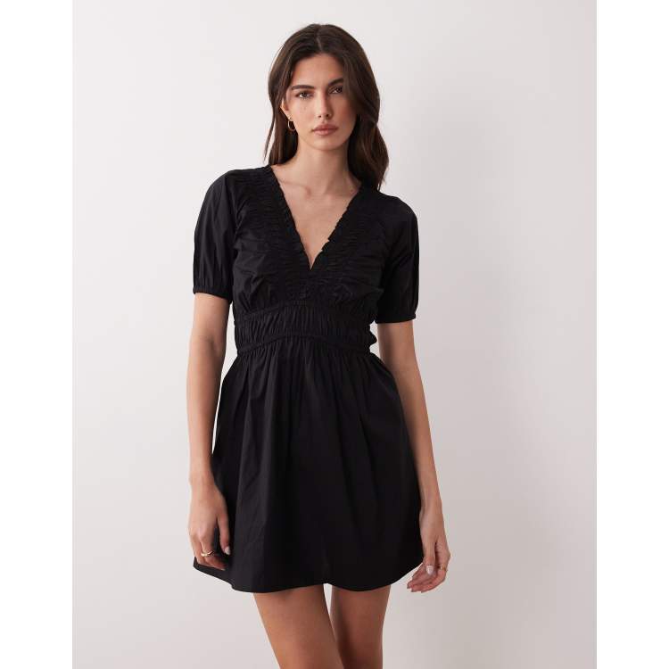 little black dress mennonite Meadow Mini Dress, Black S