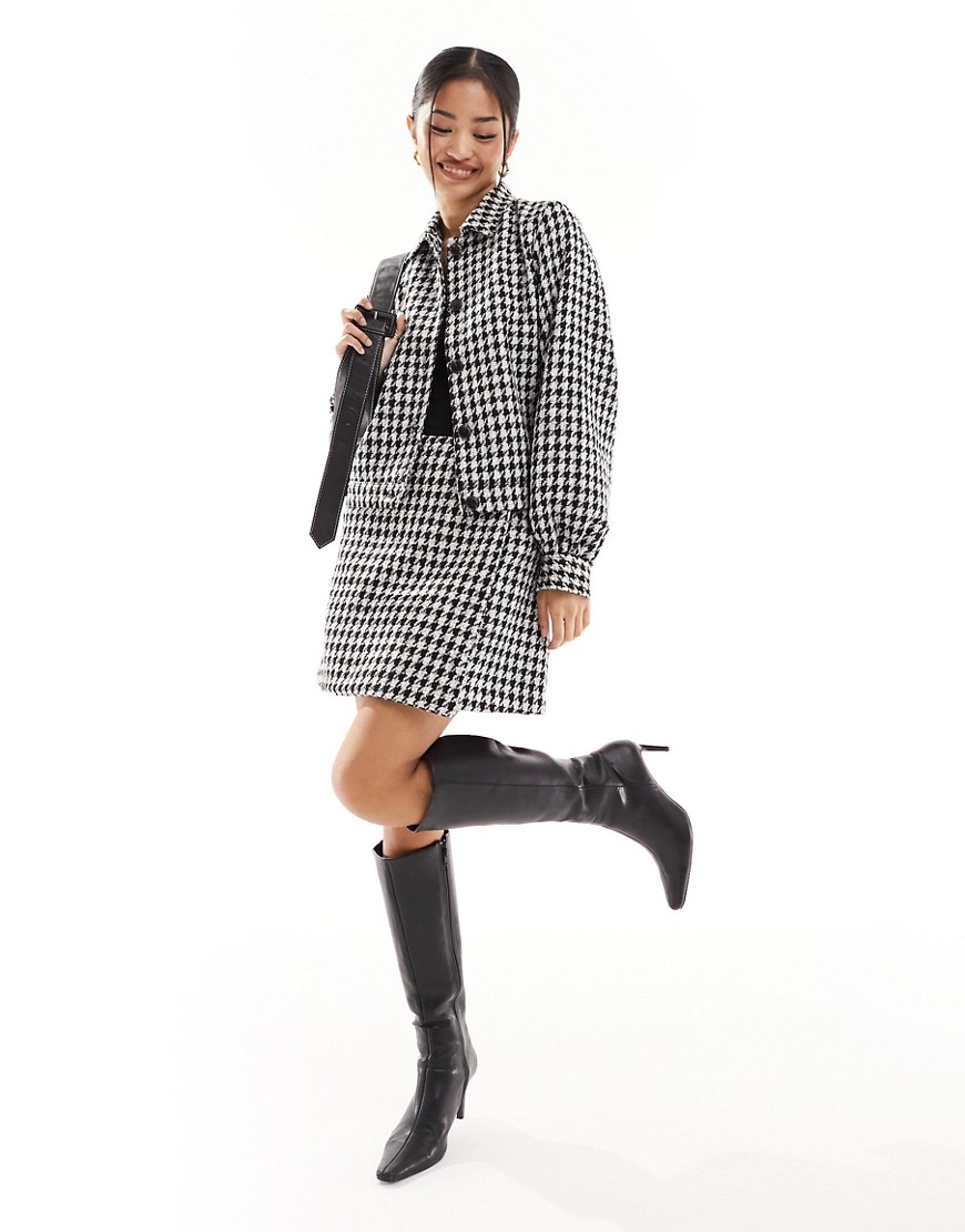 Nobody's Child Marianne Jacket In Gingham - Part Of A Set-black