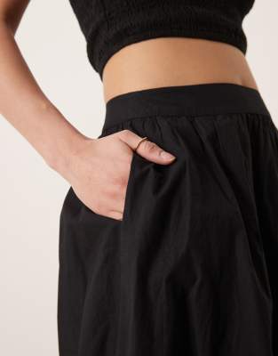 NOBODY'S CHILD MARNI BUBBLE HEM MIDAXI SKIRT 