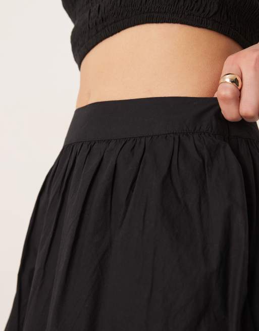 Nobody's Child – Marni – Svart midaxikjol med ballongfåll, 4 av 5
