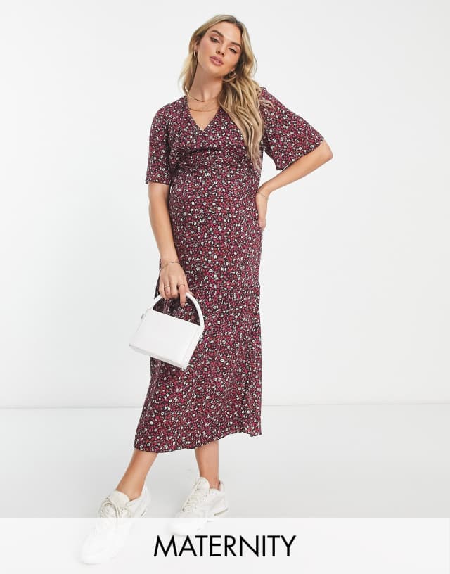 Nobody's Child Maternity Clementine dress in ditsy print