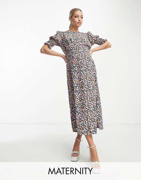 Floral Print Fuller Bust Bodycon Midi Dress, M&S Collection