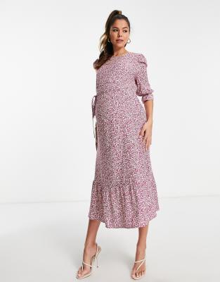 ditsy maternity dress