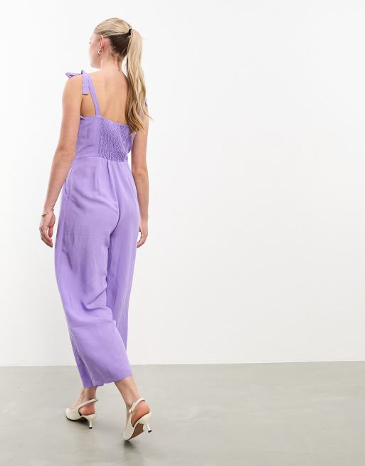 Nobody's Child - Meg - Lilla jumpsuit med bindebånd på skuldrene, 4 af 4