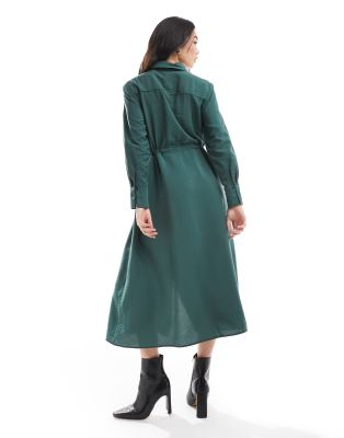 Nobody's Child Mia Midi Dress In Green
