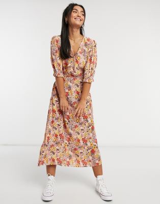 70s flower dress