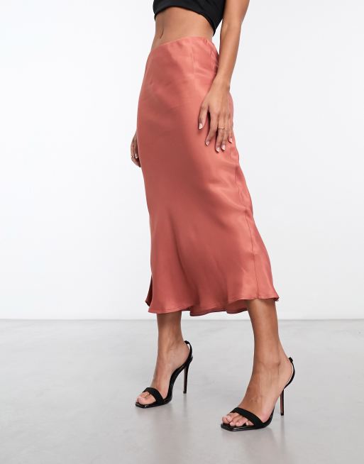 Nobody's Child Mila midi skirt in soft brown