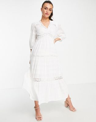 Nobody's Child Mimi Dress In White | ModeSens