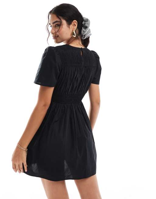 Nobody's Child Natalia mini dress in black, 3 of 4