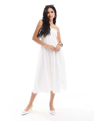 Nobody's Child Newbury midaxi dress in white