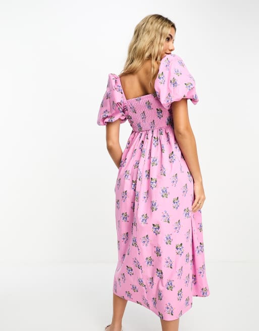 Nobody's Child Nova midi dress in spaced floral print, 2 of 4
