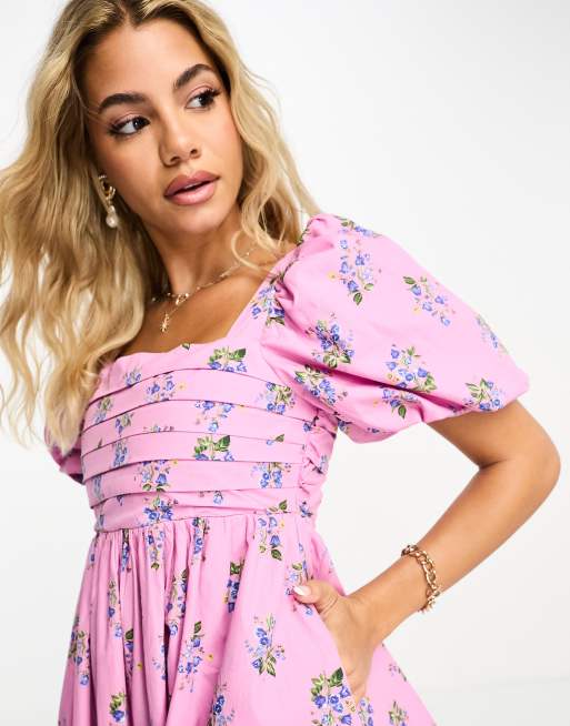 Nobody's Child Nova midi dress in spaced floral print, 3 of 4
