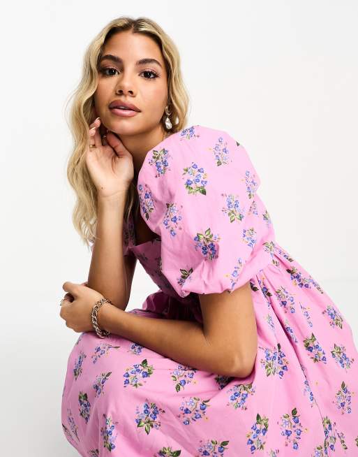 moments like this ruffle dress fashion nova Black Polka Dot Frill Sleeve Clara Midi Dress