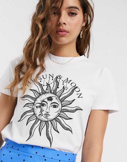 Nobody's Child organic cotton tshirt with sun and star graphic