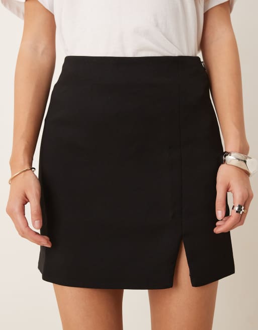 Nobody's Child Oscar tailored pelmet mini skirt co-ord in black, 3 of 5