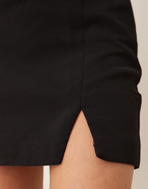 Nobody's Child Oscar tailored pelmet mini skirt co-ord in black, 5 of 5