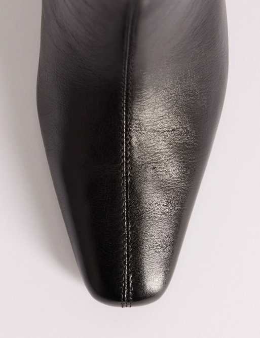 Nobody's Child Ottilie real leather knee high boots in black, 3 of 5