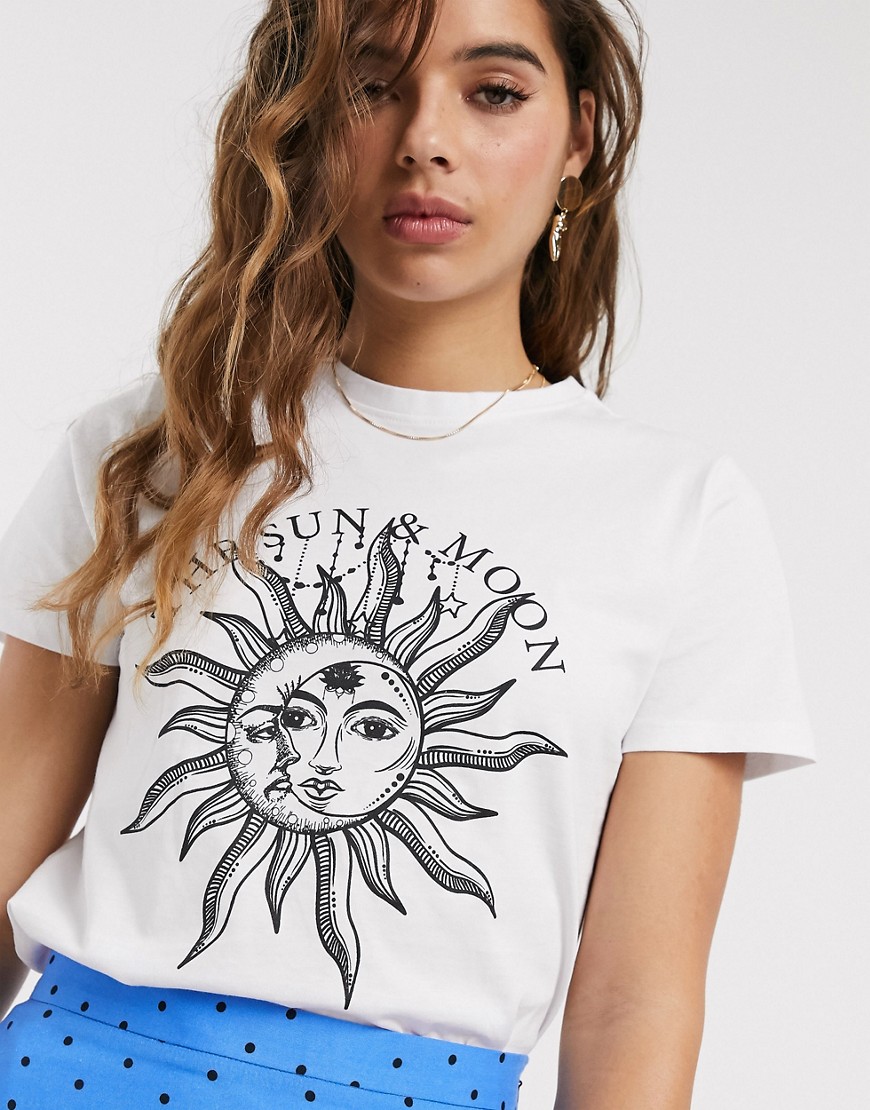 Nobody's Child - Overhemd van biologisch katoen met zon- en sterrenprint-Wit