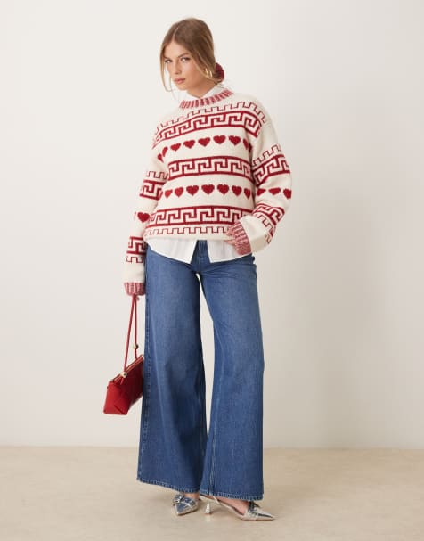 Nobody's Child – Palazzo – Weit geschnittene Jeans in dunkler Waschung - view 1