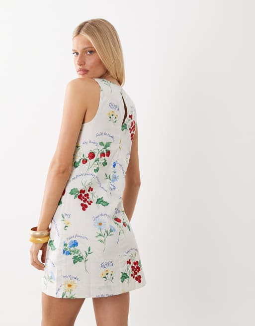 knee length dresses for ladies Palermo Linen Plunged Short Sleeve Midi Dress LOVE ME RENT ME