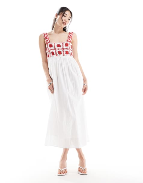 Nobody's Child Paola midi dress in multi print - view 1