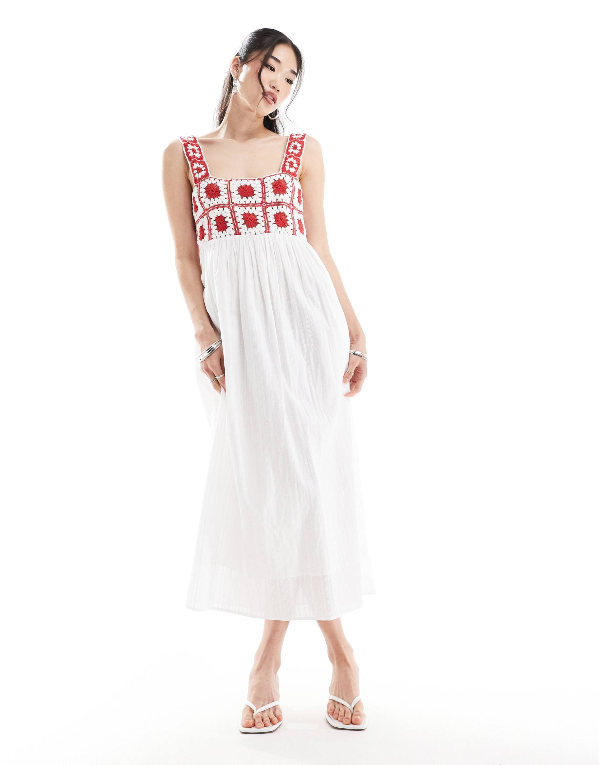 nobody's child paola midi dress in multi print