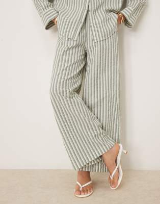 Nobody's Child Parker Wide Leg Linen Pants In Neutral